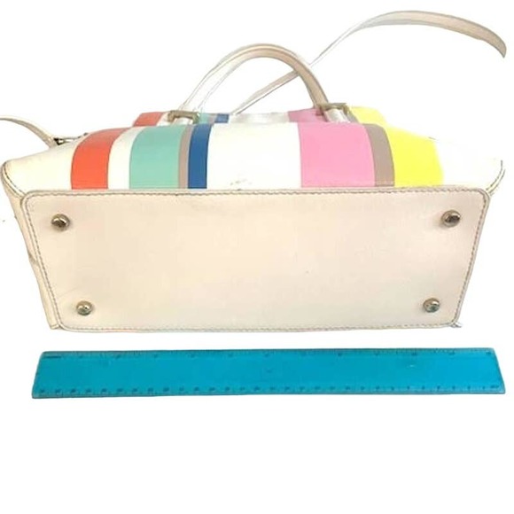 Kate Spade Cedar Street Multi Stripe Maise Satchel Crossbody - Picture 6 of 10